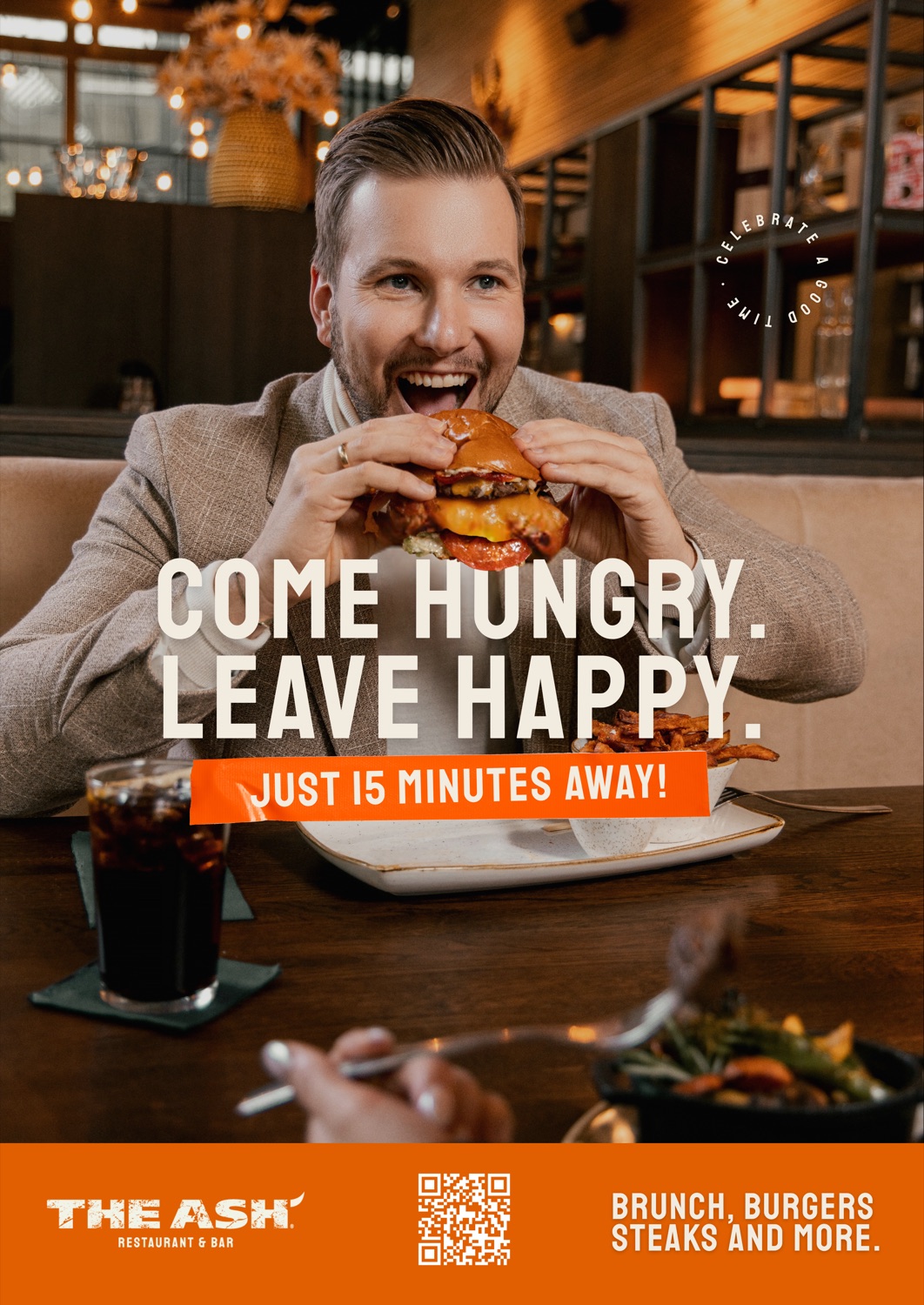 Out-of-Home Werbeplakat für ein Gastronomie-Konzept