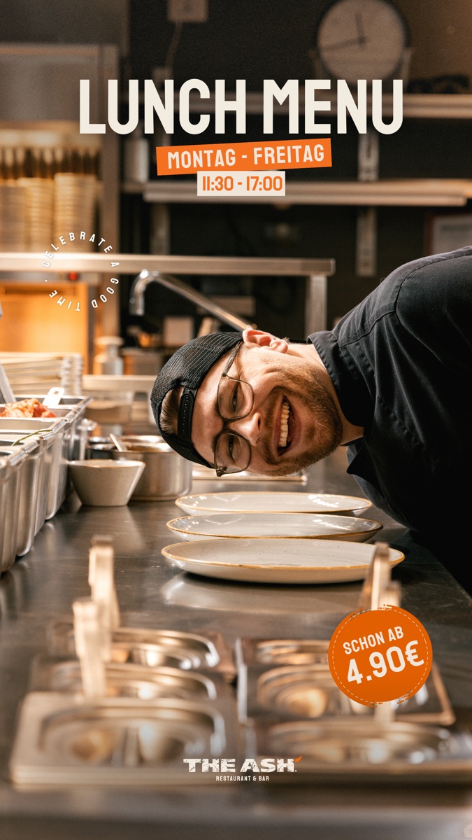 Social-Media-Story-Grafik für ein Lunch-Angebot